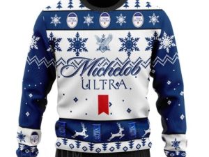 Michelob Ultra Ugly Christmas Sweater Xmas Gift - Image 1