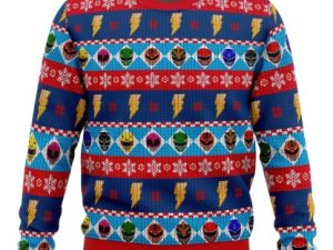 Mighty Helmets Power Rangers Ugly Christmas Sweater - Image 1