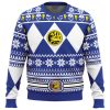 Mighty Morphin Blue Ranger Power Rangers Ugly Christmas Sweater - Image 1