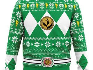 Mighty Morphin Green Ranger Power Rangers Ugly Christmas Sweater - Image 1