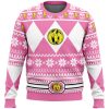 Mighty Morphin Pink Ranger Power Rangers Ugly Christmas Sweater - Image 1