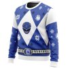 Mighty Morphin Power Rangers Blue Ugly Christmas Sweater - Image 2