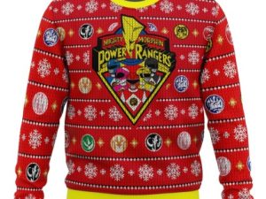 Mighty Morphin Power Rangers Ugly Christmas Sweater - Image 1