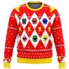 Mighty Morphin Power Rangers Ugly Christmas Sweater Holiday Gift - Image 1