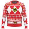Mighty Morphin Red Ranger Power Rangers Ugly Christmas Sweater - Image 1