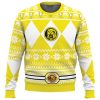 Mighty Morphin Yellow Ranger Power Rangers Ugly Christmas Sweater - Image 1