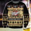 Miller Genuine Draft Beer Ugly Christmas Sweater Holiday Gift - Image 1