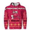 Miller High Life American Merry Christmas, Snoopy House Cute Fan Gift-3D Unisex Hoodie - Image 1