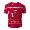 Miller High Life American Merry Christmas, Snoopy House Cute Fan Gift-3D Unisex T-Shirt - Image 1