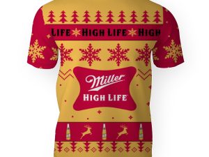 Miller High Life Merry Christmas Unisex Gift Fan-3D Unisex T-Shirt - Image 1