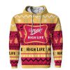 Miller High Life Shirts Beer Vintage Logo-3D Unisex Hoodie - Image 1