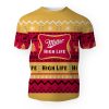 Miller High Life Shirts Beer Vintage Logo-3D Unisex T-Shirt - Image 1