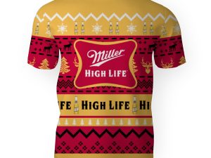 Miller High Life Shirts Beer Vintage Logo-3D Unisex T-Shirt - Image 1