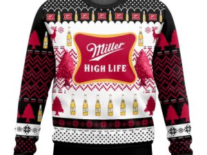 Miller High Life Ugly Christmas Sweater - Image 1