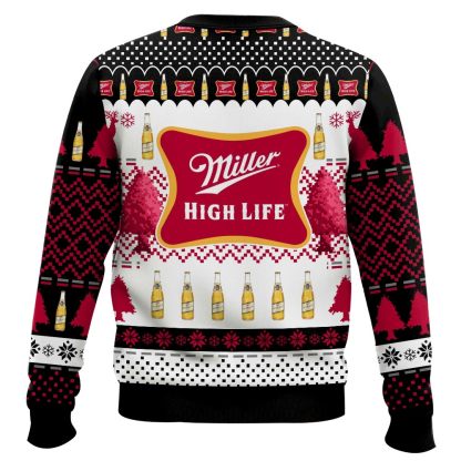 miller high life ugly christmas sweater 2 Miller High Life Ugly Christmas Sweater - Image 2