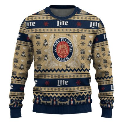 miller life snowing ugly christmas sweater 2 Miller Life Snowing Ugly Christmas Sweater - Image 2