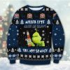 Miller Lite Grinch Happy Ugly Christmas Sweater - Image 1