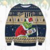Miller Lite Grinch Ugly Christmas Sweater - Image 1