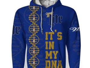 Miller Lite It's In My DNA-3D Unisex Hoodie - Image 1