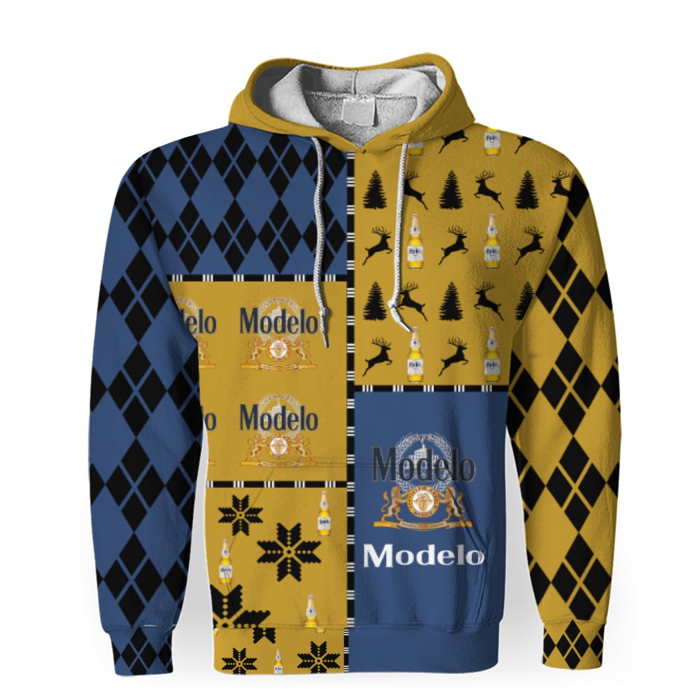 modelo merry christmas and 3d unisex hoodie 1 Modelo Merry Christmas And -3D Unisex Hoodie - Image 1