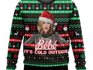Moira Rose Bebe It Cold Outside Meme Ugly Christmas Sweater - Image 1