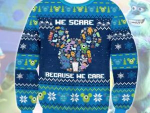 Monsters Inc Ugly Christmas Sweater Holiday Gift - Image 1