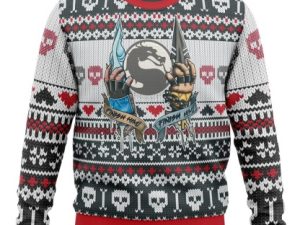 Mortal Kombat Finish Him Ugly Christmas Sweater - Image 1