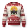 Mothman Xmas Ugly Christmas Sweater Funny Merry Mothmas Cryptid Santa - Image 1