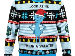 Mr Meeseeks Ugly Christmas Sweater Holiday Gift - Image 1