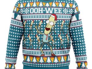 Mr Poopybutthole Ohh Wee Rick N Morty Ugly Christmas Sweater - Image 1