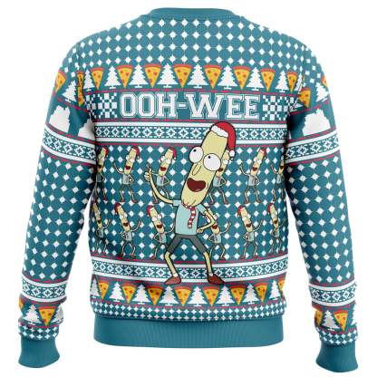 mr poopybutthole ohh wee rick n morty ugly christmas sweater 2 Mr Poopybutthole Ohh Wee Rick N Morty Ugly Christmas Sweater - Image 2