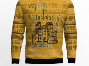 My Christmas Is All Booked Ugly Christmas Sweater - Image 1