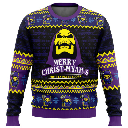 myah rry christ myahs he man ugly christmas sweater 1 Myah Rry Christ Myahs He Man Ugly Christmas Sweater - Image 1