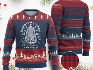 Nakatomi Plaza Party 1988 Ugly Christmas Sweater Funny 80S Xmas Movie - Image 1