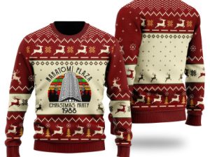 Nakatomi Plaza Red Ugly Christmas Sweater - Image 1