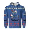 Natural Light American Merry Christmas, Snoopy House Cute Fan Gift-3D Unisex Hoodie - Image 1