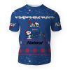 Natural Light American Merry Christmas, Snoopy House Cute Fan Gift-3D Unisex T-Shirt - Image 1