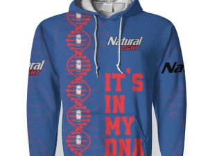 Natural Light It's In My DNA-3D Unisex Hoodie - Image 1