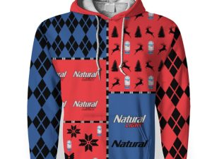Natural Light Merry Christmas And -3D Unisex Hoodie - Image 1