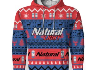 Natural Light Shirts Beer Vintage Logo-3D Unisex Hoodie - Image 1