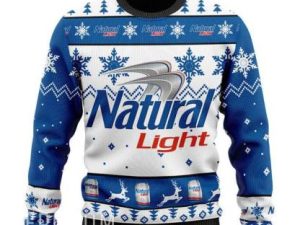 Natural Light Ugly Christmas Sweater Holiday Gift - Image 1