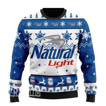 natural light ugly christmas sweater holiday gift 1 Natural Light Ugly Christmas Sweater Holiday Gift - Image 1