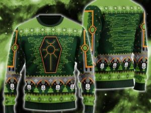 Nefarious Necron Iconic Ugly Christmas Sweater - Image 1