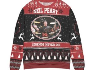 Neil Peart Ugly Christmas Sweater - Image 1