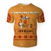 New Belgium Brewing American Merry Christmas, Snoopy House Cute Fan Gift-3D Unisex T-Shirt - Image 1