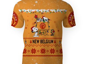 New Belgium Brewing American Merry Christmas, Snoopy House Cute Fan Gift-3D Unisex T-Shirt - Image 1