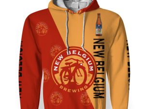 New Belgium Brewing And Pattern Logo-3D Unisex Hoodie - Image 1