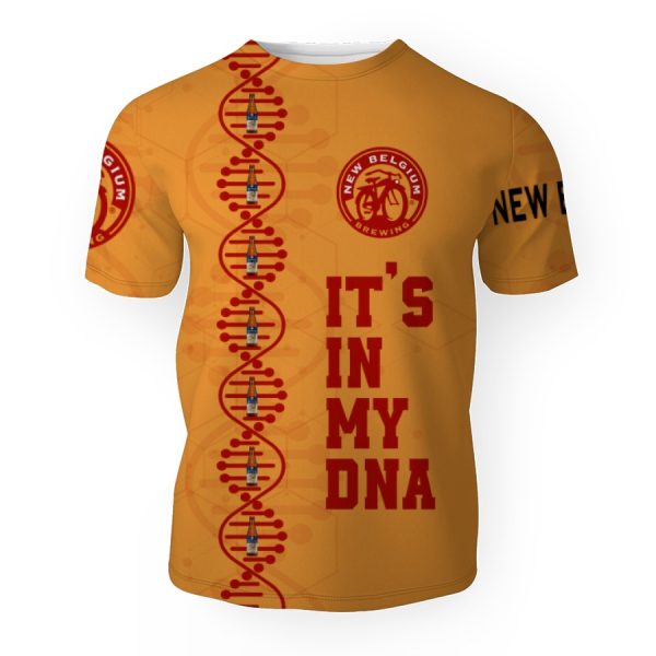 New Belgium Brewing It's In My DNA-3D Unisex T-Shirt - Image 1