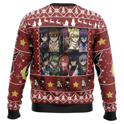 night raid akame ga kill ugly christmas sweater 2 Night Raid Akame Ga Kill Ugly Christmas Sweater - Image 2