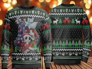 Nightmare Before Xmas Ugly Holiday Ugly Christmas Sweater - Image 1